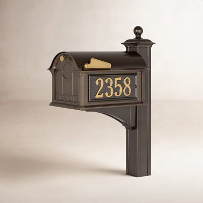 Personalized Post-Mounted Mailbox