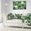 Paysage exotique vert fractal - coussin abstrait imprimé-29604268-29604265
