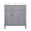 Meuble-lavabo 30 po avec lavabo en céramique-84099708