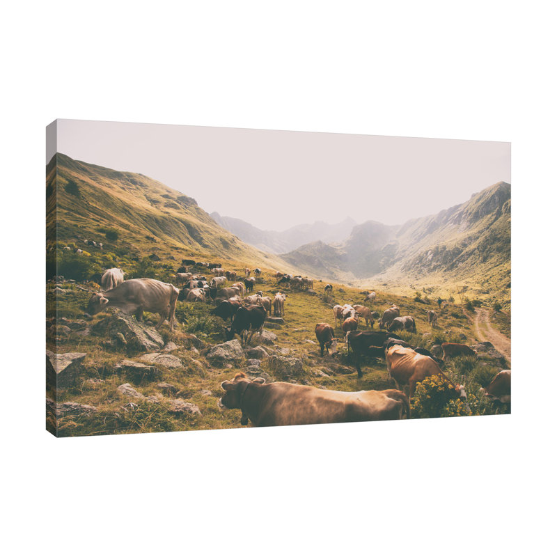 «In The Valley», toile tendue par Aledanda, H 10 po x l 15 po x P 1,5 po