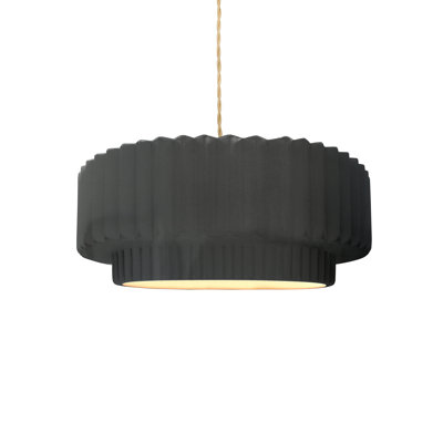 Luminaire suspendu tambour 1 lumière Gela