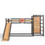 Lit mezzanine simple TG en métal avec caractéristiques de jeu intégrées