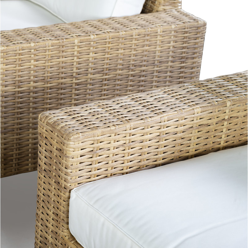 Margarita Outdoor Wicker Conversation Set, Brown