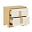 Table de chevet 2 tiroirs, table de chevet en bois
