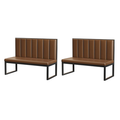 Banc rembourré en similicuir Modern