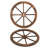 24 Inch Wooden Wagon Wheel Decor, Rustic Wagon Wheel Wall Decor for Garden Patio Farmhouse Accent