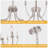 6 Lights Brushed Nickel Modern Candle Chandelier