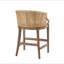 Tabouret de comptoir fabriqué à la main en rotin H 25 po