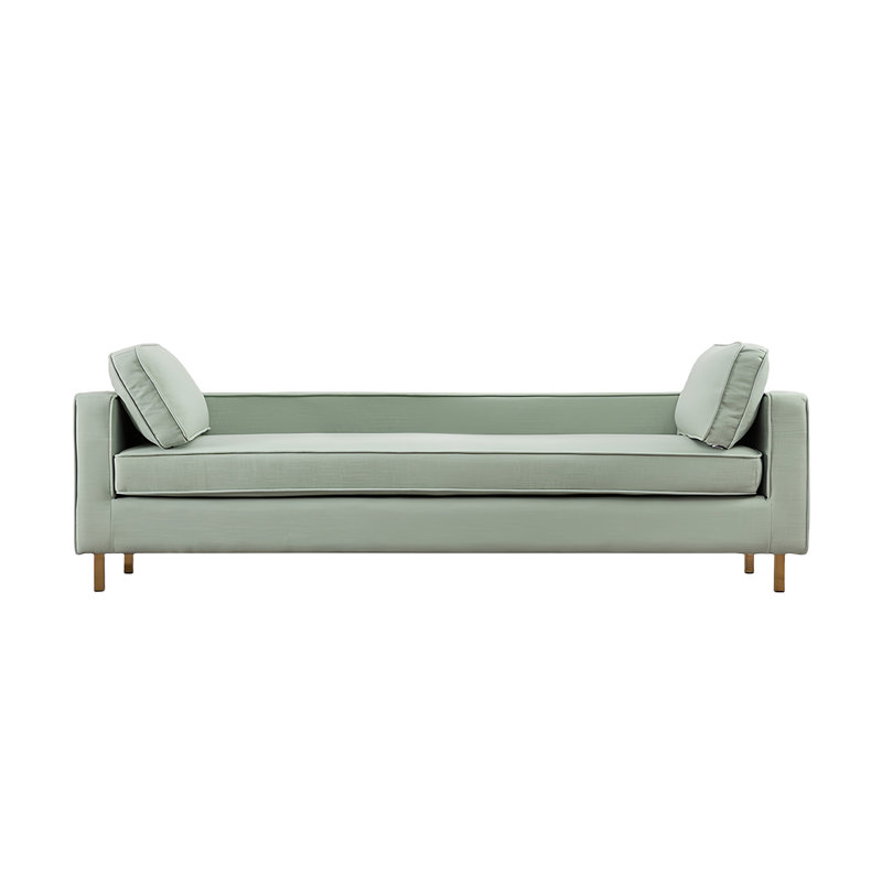 Banc de bout en lin Modern Minimalist, H 23,62 po x l 78,74 po x P 21,65 po