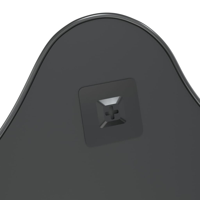 Herreravega Novelty Wall Mirror, Black, 23.6" x 19.7"