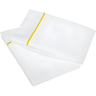 400TC Single Embroidery Cotton Sateen Pillowcases (Set Of 2)