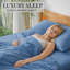 Ensemble de draps en bambou ultra doux - ensemble de 4 pièces - infroissable - feuilles de refroidissement avec poches profondes-663372552-612286710