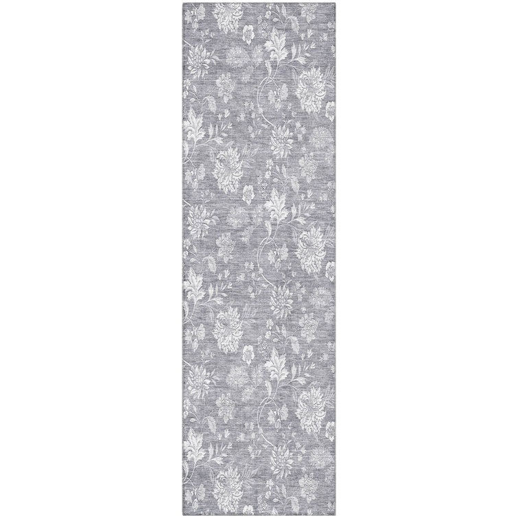 Premium Machine Washable Prisco Gray Rug