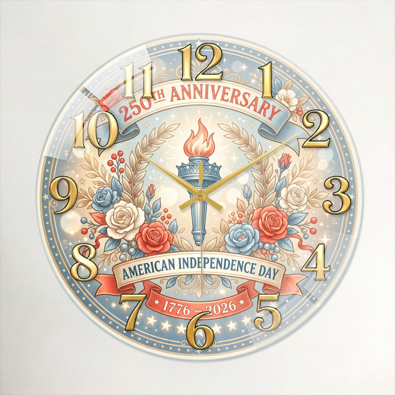 "American Independence USA 250th Anniversary Merchandise", 40 x 40 cm (15,7 x 15,7 pouces)