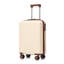 Bagage de cabine rigide en ABS beige de 20 pouces avec roulettes