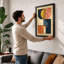 Grid Composition Geometric - Framed Print-320704641-320704644