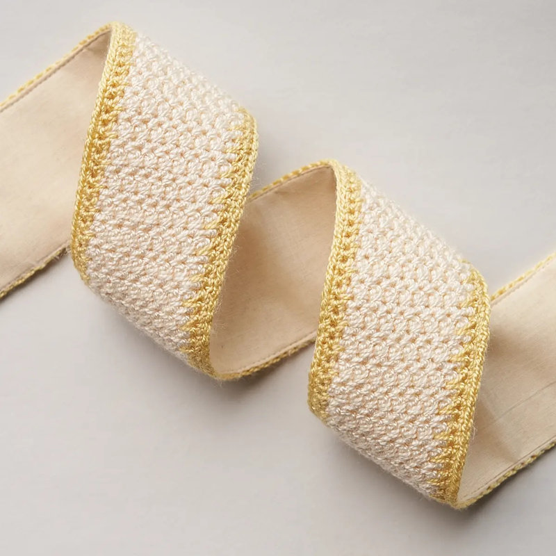 Schumacher x Mary McDonald Sylvia Crochet Tape, Buttercup