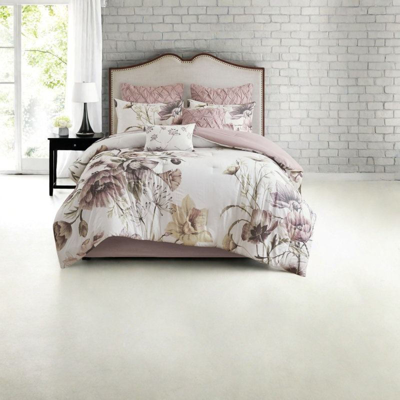 Premium Cotton Bedding Sets, Plush Blush Comforter, Style