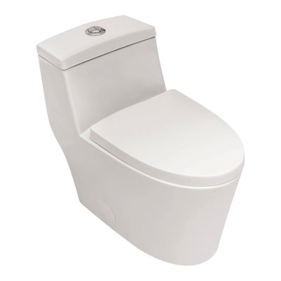 Ceramic One Piece Toilet,Dual Flush With Soft Clsoing Seat