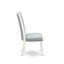 5 Piece Modern Dining Table Set Includes a Rectangle Wooden Table with Butterfly Leaf and 4 Baby Blue Linen Fabric Parsons Chairs, Linen White-1580584594-1580563151-1580563150
