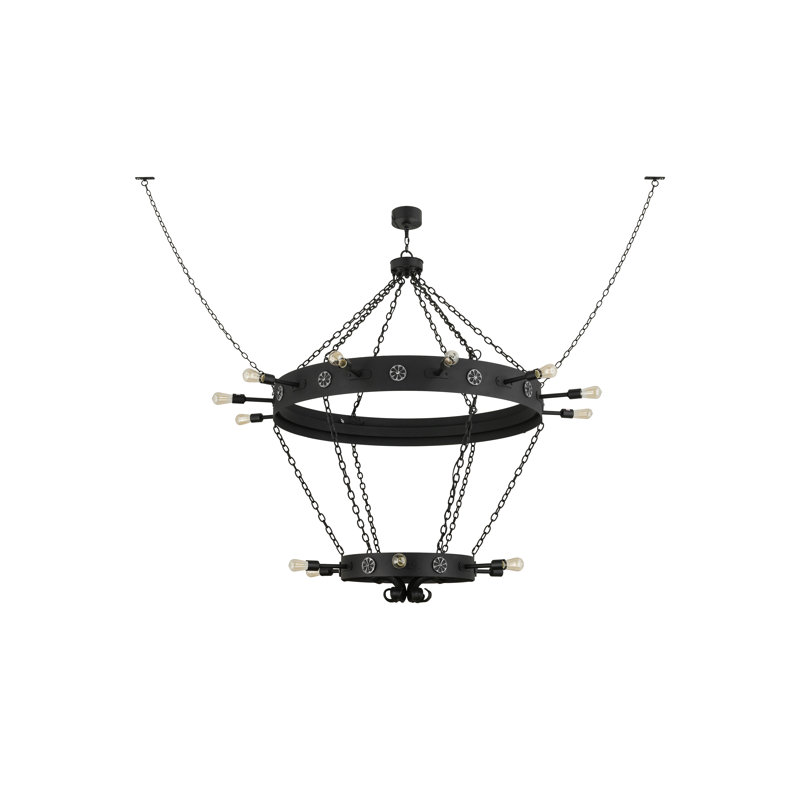 Lustre à niveaux 18 lumières unique Heil