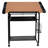Adjustable Drawing and Drafting Table with Black Frame and Dual Wheel Casters