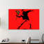 Flower Thrower by Banksy - Wrapped Canvas Print-23814101