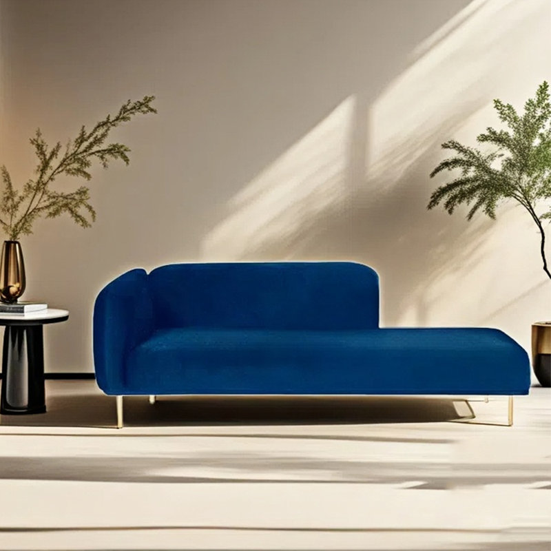 Méridienne moderne et simple, Orienté à gauche (vu de face), Blue