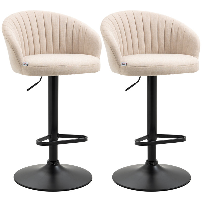 Ensemble de 2 tabourets réglables pivotants