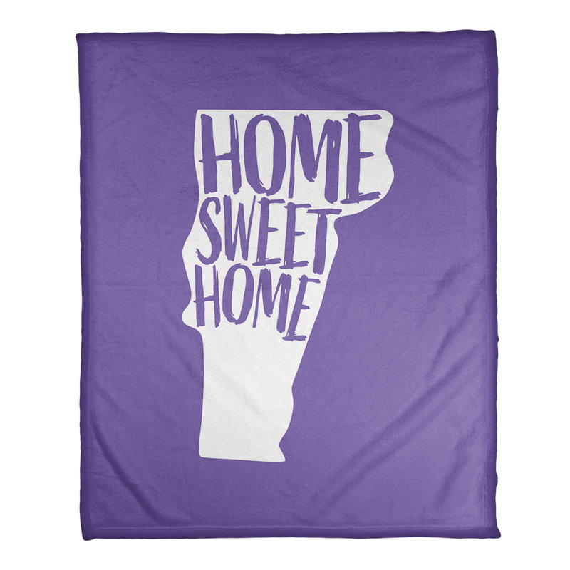 Jeté en polaires pour vermont home, l 52,5 po x L 62,5 po, Mauve