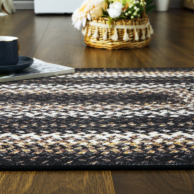 Tapis rond lavable Farmhouse Doormat 2x3