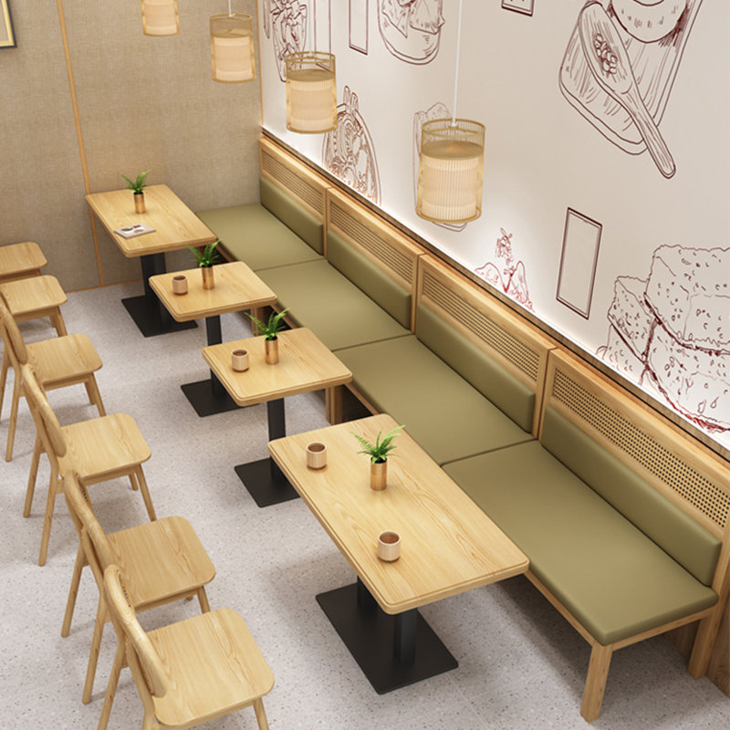 Banc rembourré en similicuir Light Luxury Fashion