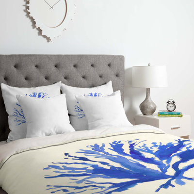 Ensemble de housse de couette sea corail