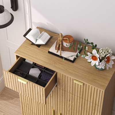 Armoire à chaussures à double porte Wavy