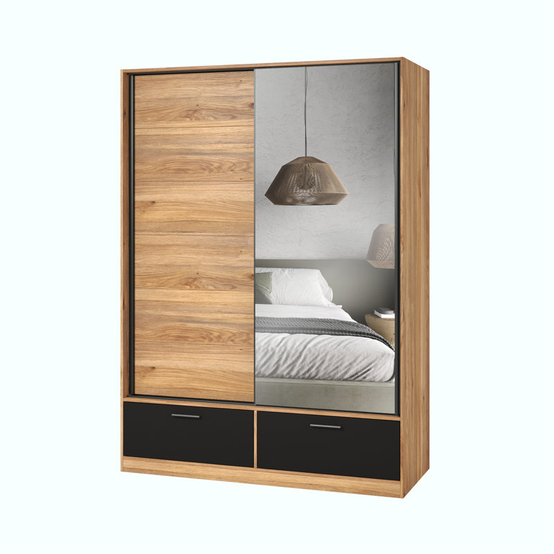 Gilmartin Manufactured Wood Wardrobe, 210cm H x 150cm W x 65cm D