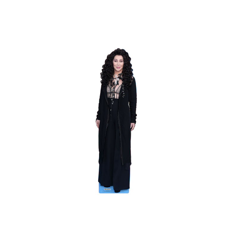 SC2574 Cher en noir découpé debout en carton debout