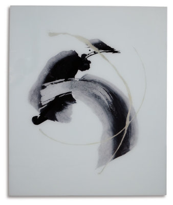 Jenise Black and Gold Abstract Wall Art