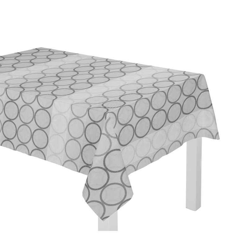 Deguzman Tablecloth, Grey, 130cm W x 160cm L