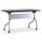Rectangle Flip Top 23.63'' L Training Table with Casters and Modesty Panel and Cable Management-73574290-21869754-21869753