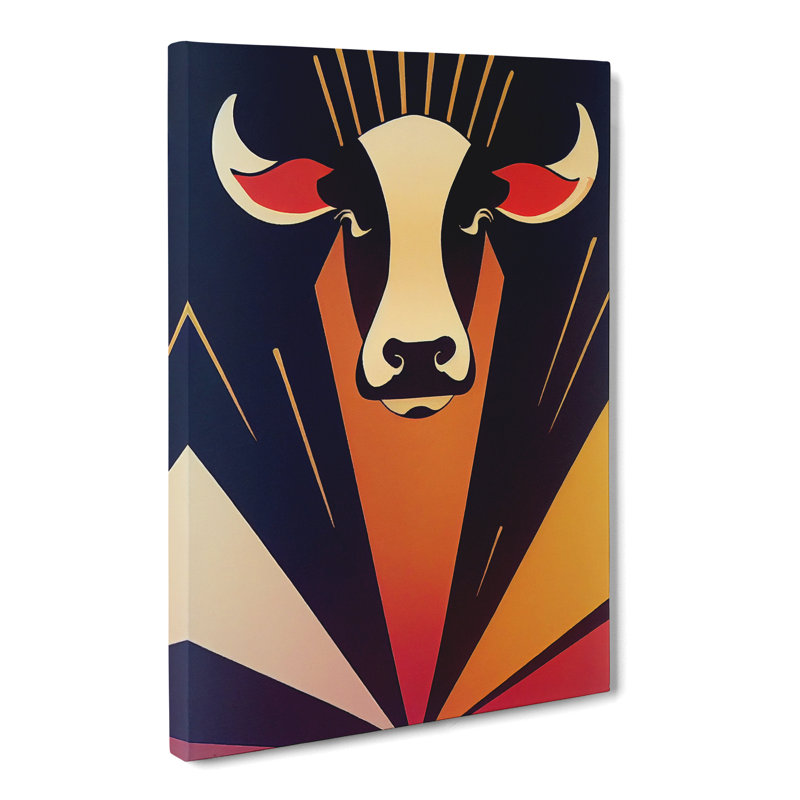 Cow - Wrapped Canvas, 50cm H x 35cm W x 3cm D