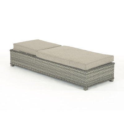Weingarten 196cm Long Reclining Single Chaise with Cushions