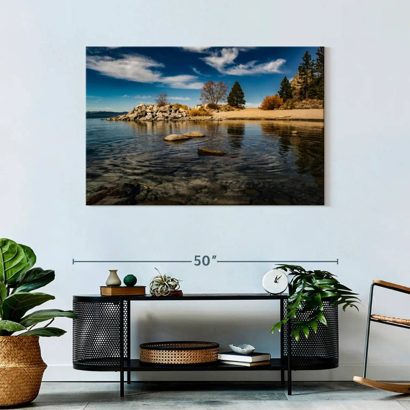 Panorama du lac Tahoe à Alvord, H 30 po x l 45 po