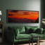 Grande impression sur toile encadrée, impression de paysage coucher de soleil pour la nature-116848464-116848466
