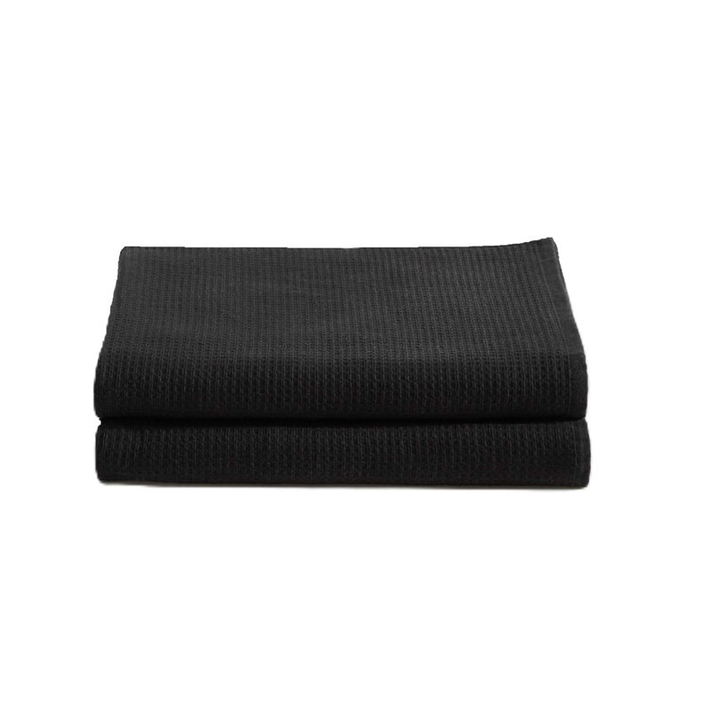 Calvin Klein Eternity Solid Cotton 3 Piece Towel Set, Black, 6 Piece Towel Set