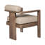Chaudry Wood Outdoor Dining Armchair with Cushion