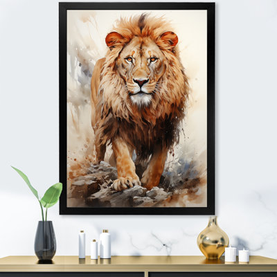 " Intense Lions Gaze Realism I "
