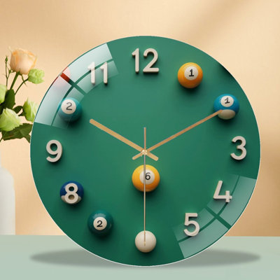 Horloge murale 12 '' en verre