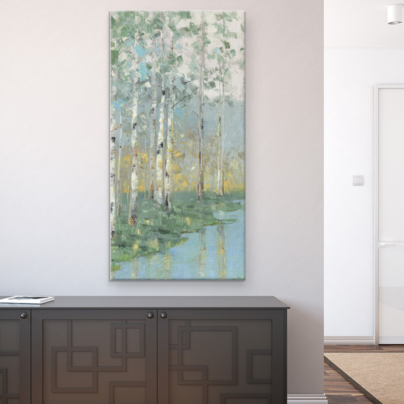 " Birch Reflections III " Print, 24" H x 48" W x 1.5" D