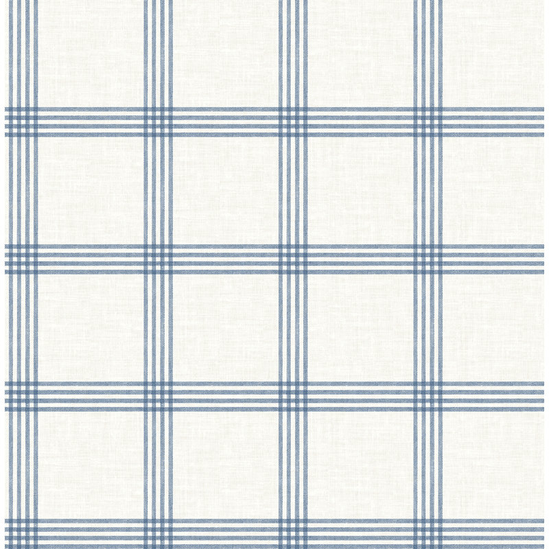 Twain  Plaid Wallpaper, Denim