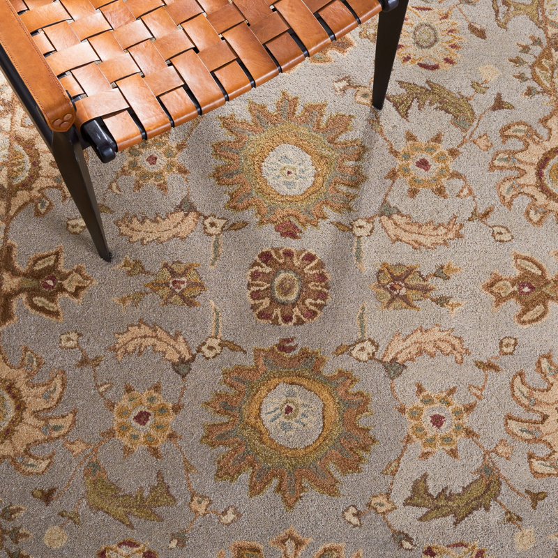 Tingley Hand Tufted Wool Pile Oriental Rug, Rectangle 6' x 9'